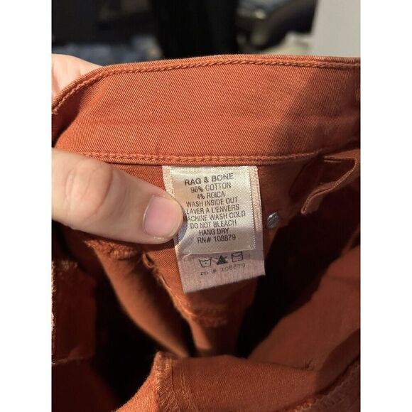 Rag & Bone Orange Elephant Bell Flare Flared Jeans Womens Size 29 - Picture 4 of 9